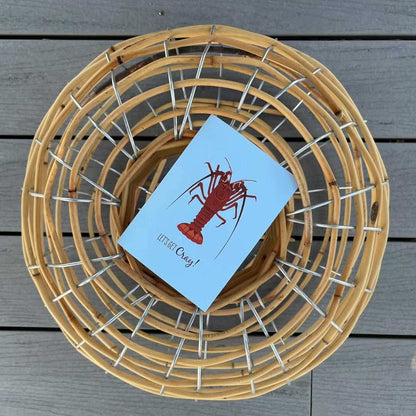 Greeting Card - Crayfish Spiny LobsterThis funny Crayfish Spiny Lobster greeting card with envelope is the perfect way to send an ocean lover some cheer.
DETAILS:

Digital illustration and design
PrintedGreeting CardsSailfish Creative