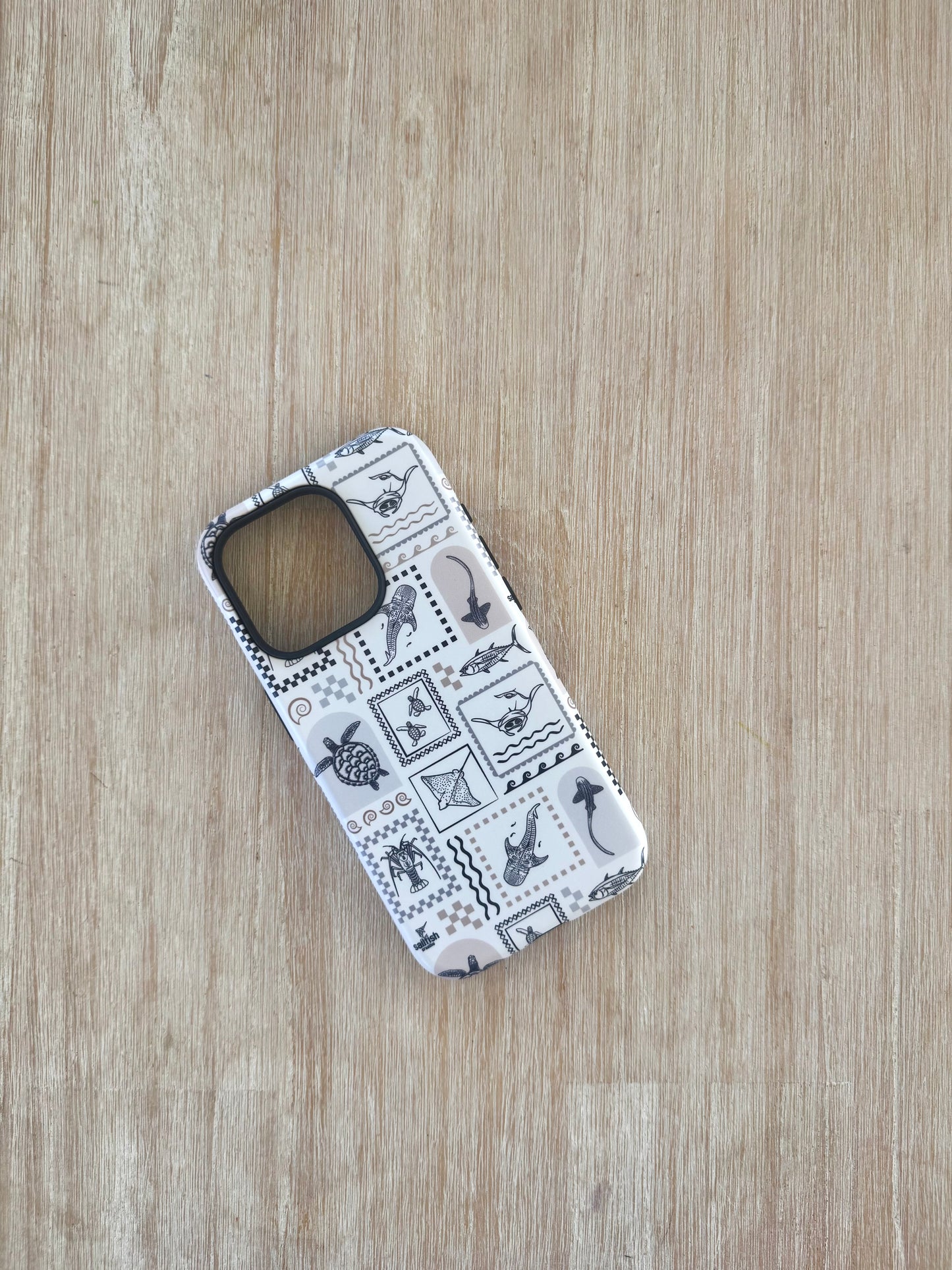 iPhone Tough Phone Case - Arches Print Beige