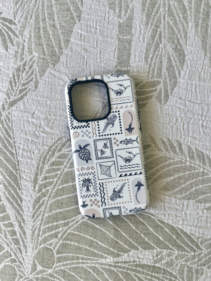 iPhone Tough Phone Case - Arches Print Beige