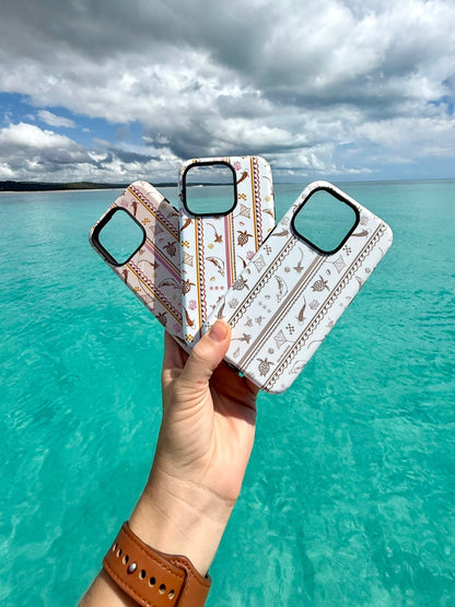 iPhone Phone Case - Candy Stripes on White