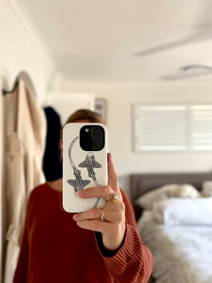 iPhone Phone Case - Leopard Sharks Outline