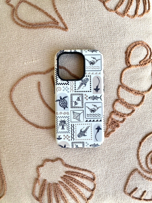 iPhone Tough Phone Case - Arches Print Beige