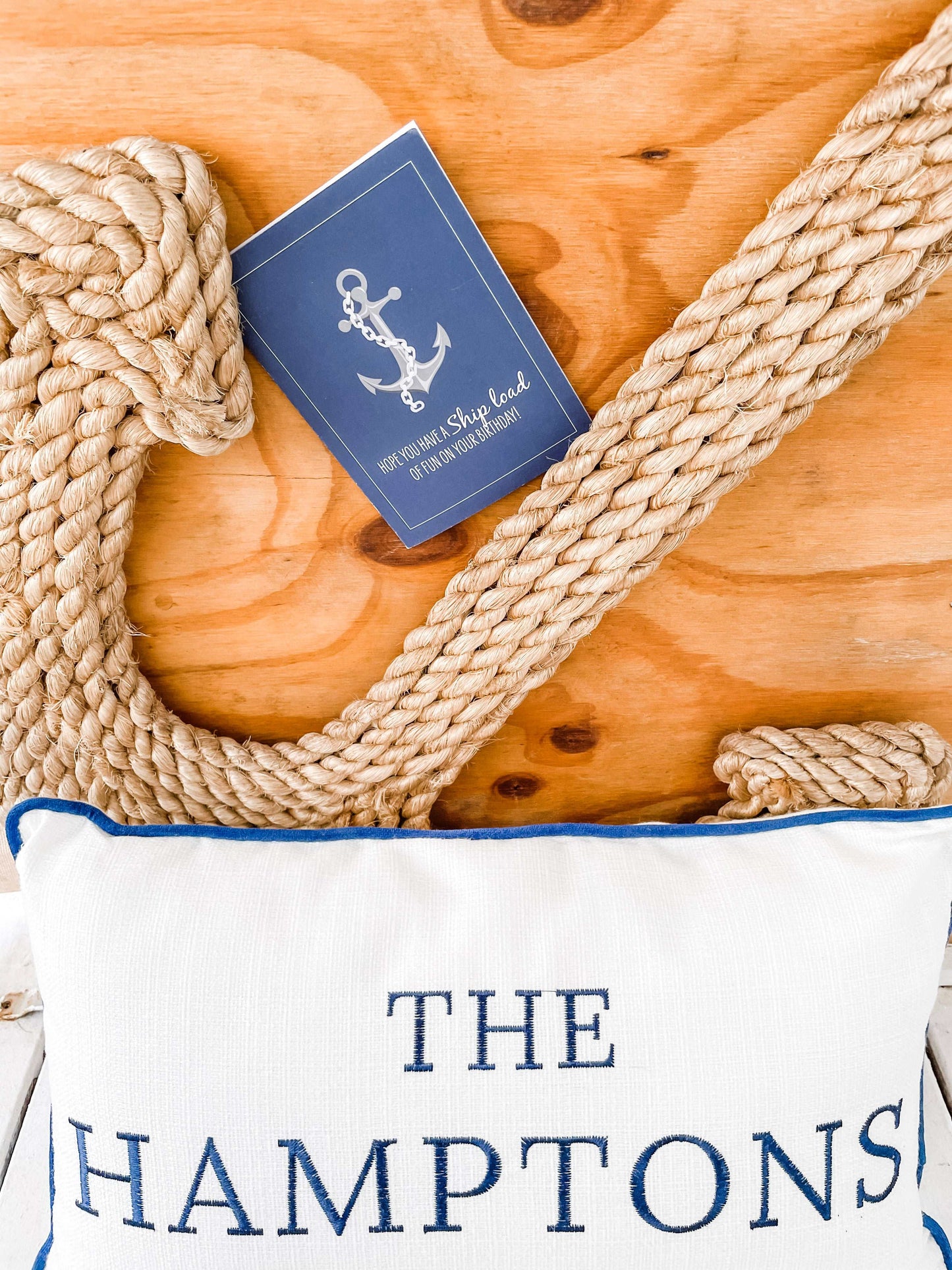 Birthday Card - Anchor and Chain Nautical