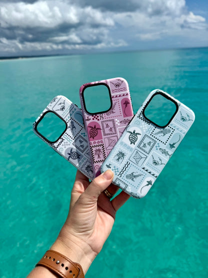 iPhone Tough Phone Case - Arches Print Orchid