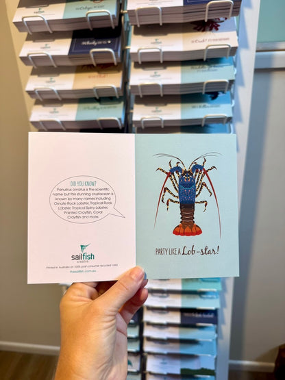 Greeting Card - Painted Cray