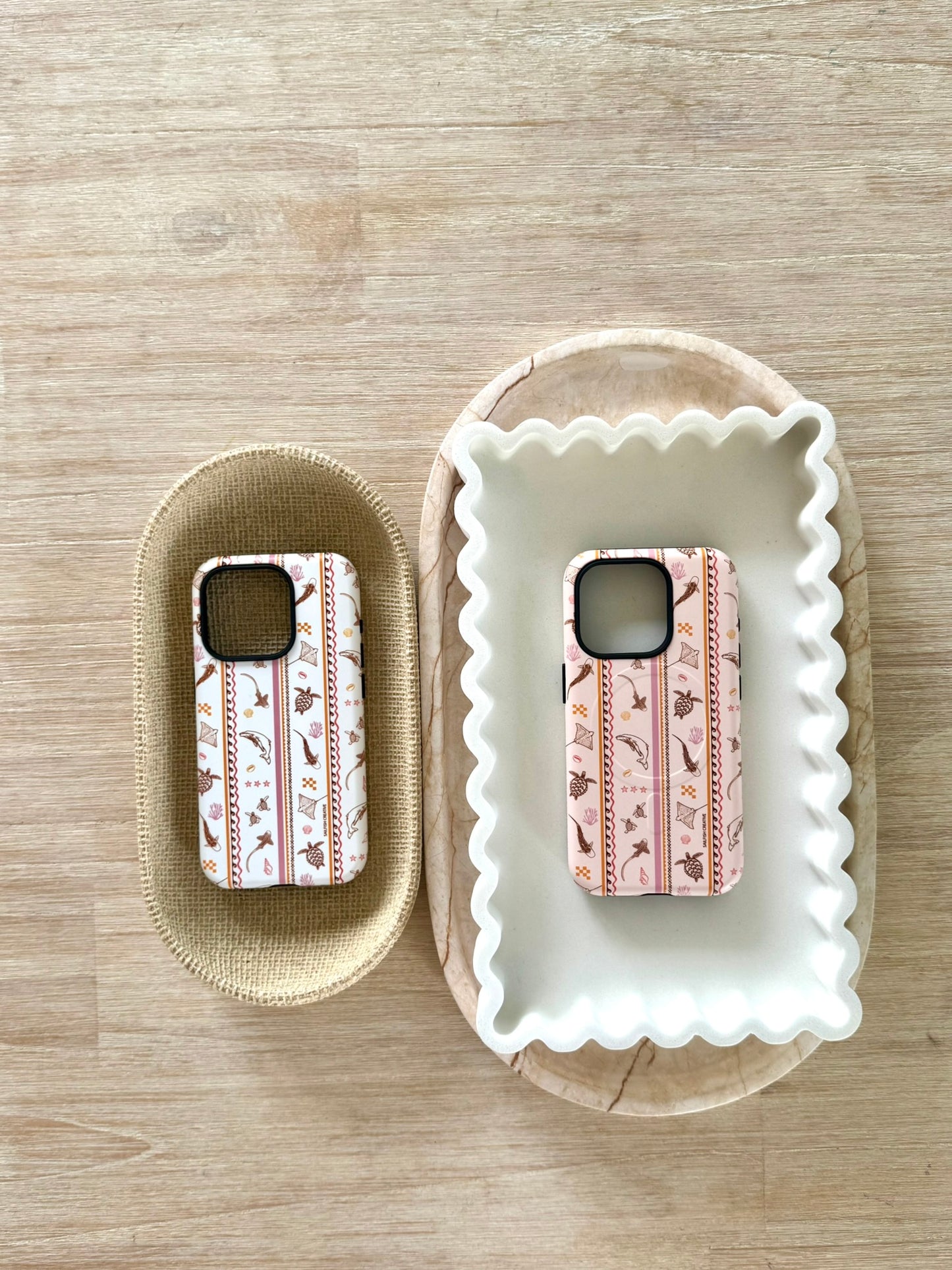 iPhone Phone Case - Candy Stripes on White