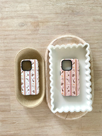 iPhone Phone Case - Candy Stripes on White