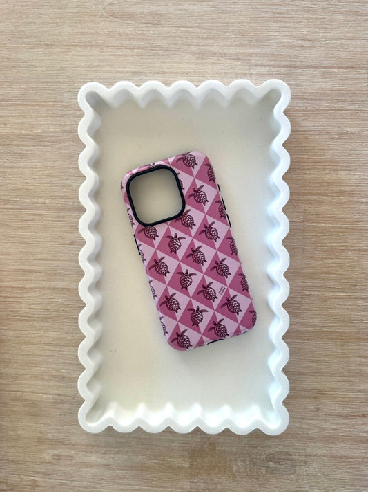 iPhone Tough Phone Case - Turtle Diamonds Orchid