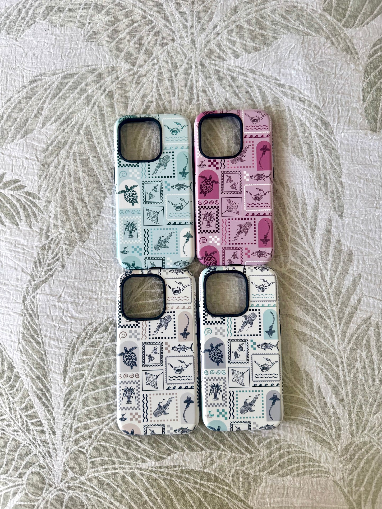 iPhone Tough Phone Case - Arches Print Orchid