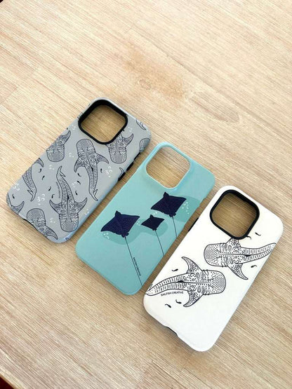 iPhone Phone Case - Whale Sharks Outline