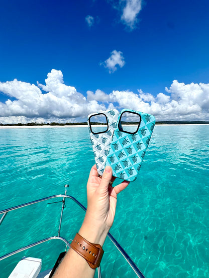 iPhone Phone Case - Turtle Diamonds Teal