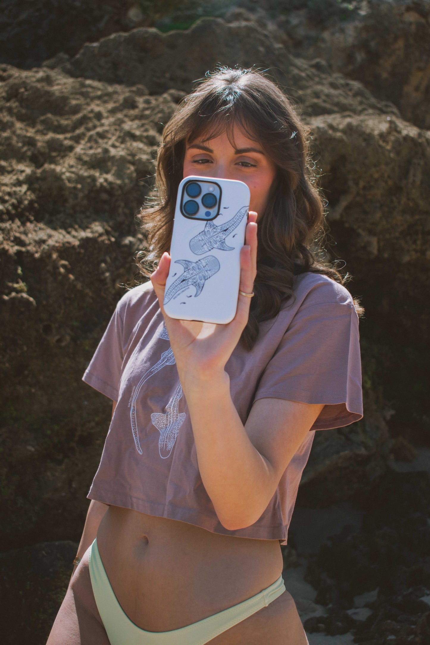 iPhone Phone Case - Whale Sharks Outline