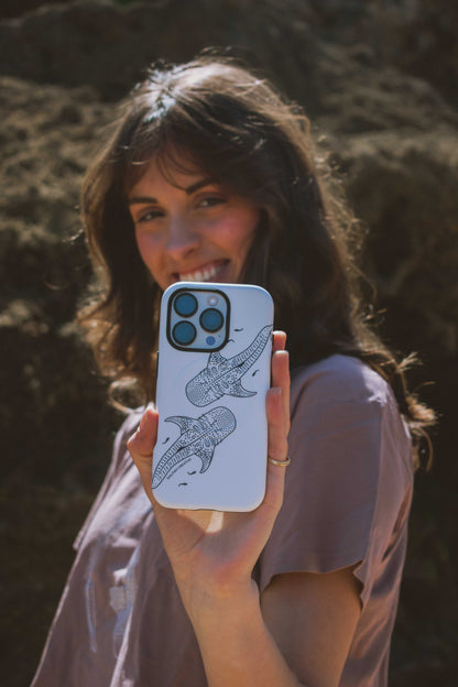 iPhone Phone Case - Whale Sharks Outline