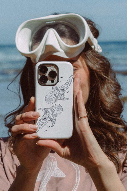 iPhone Phone Case - Whale Sharks Outline