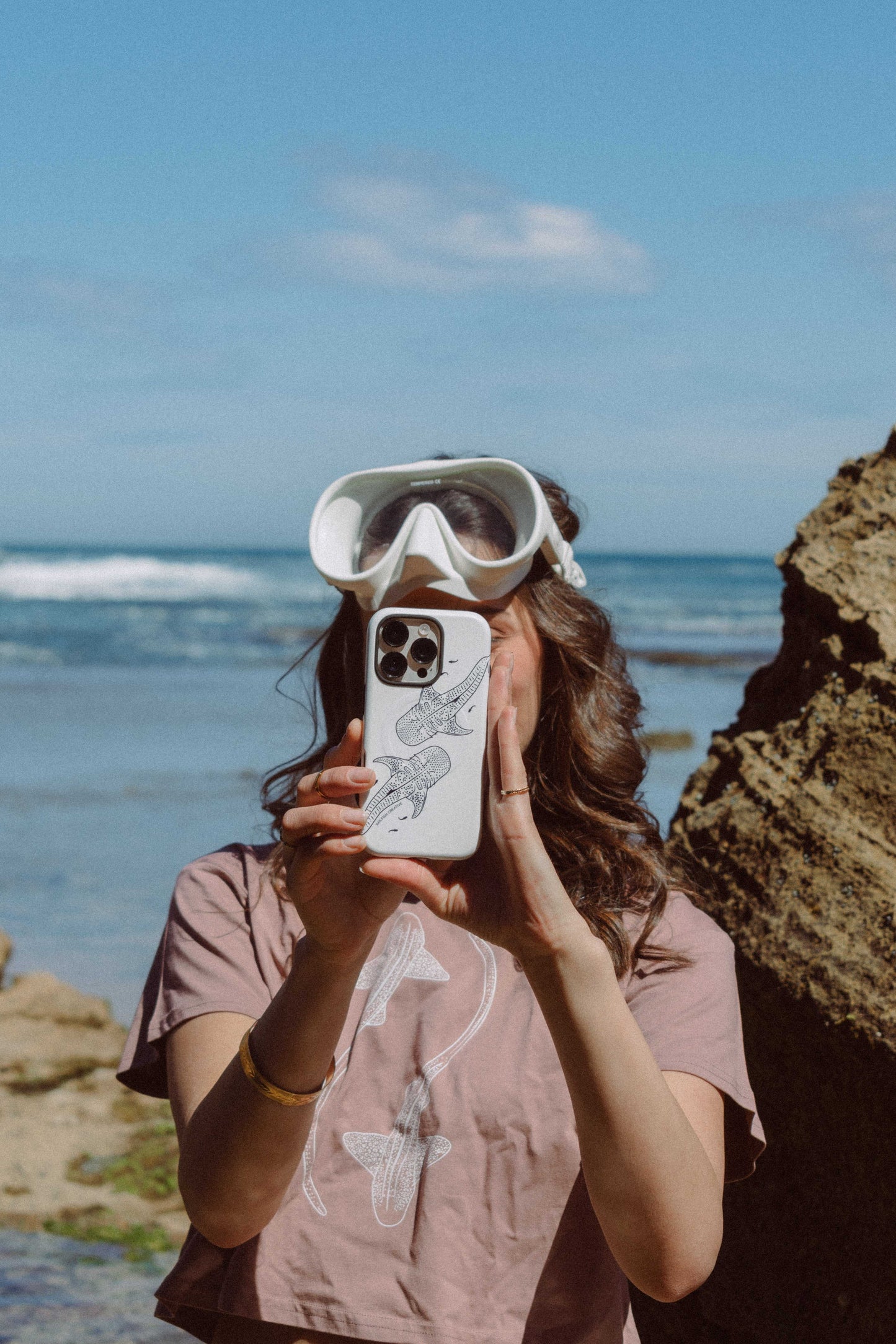 iPhone Phone Case - Whale Sharks Outline