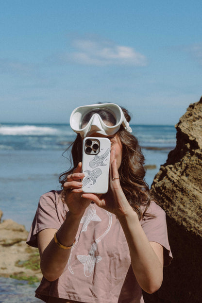 iPhone Phone Case - Whale Sharks Outline