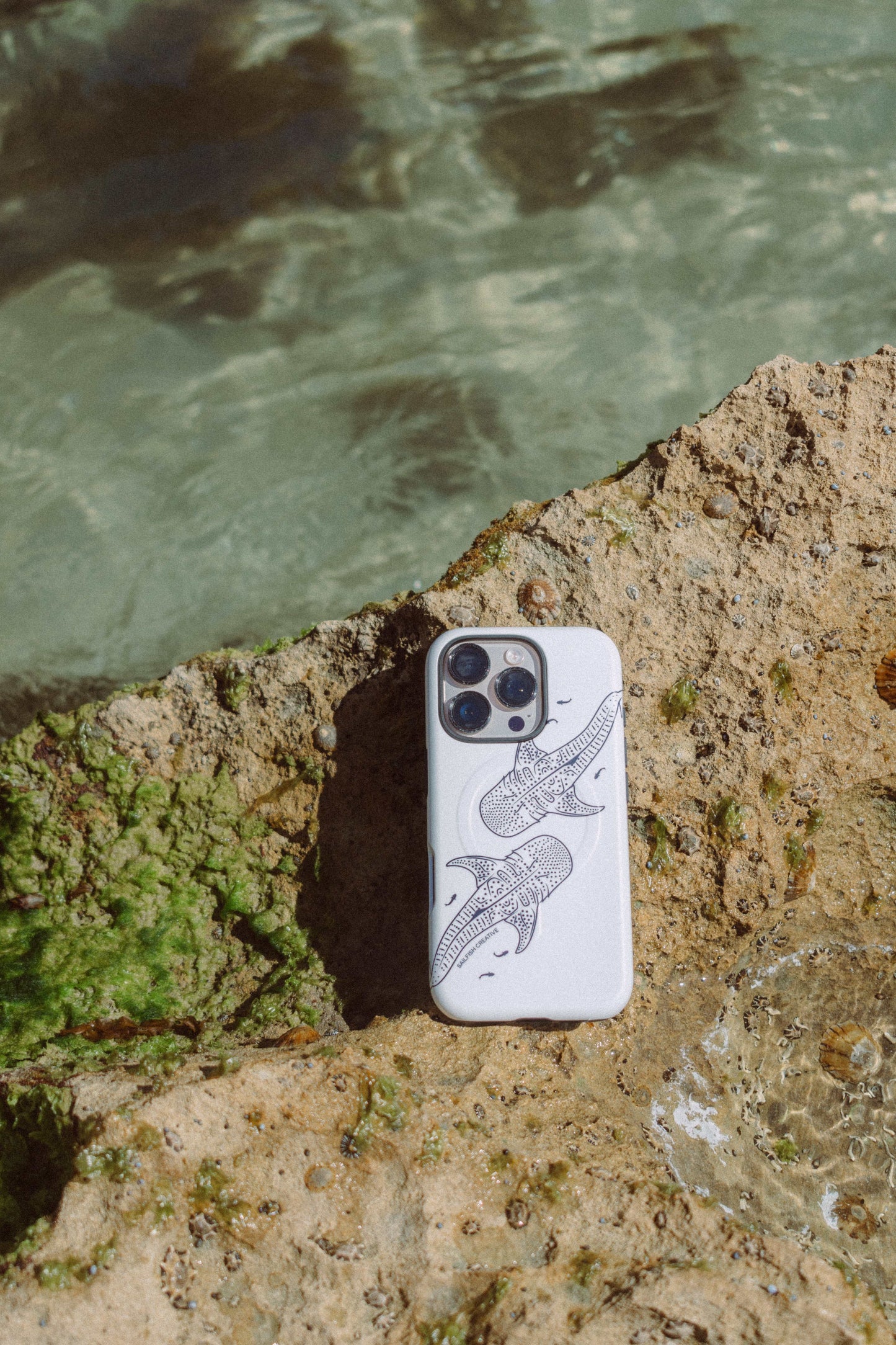 iPhone Phone Case - Whale Sharks Outline