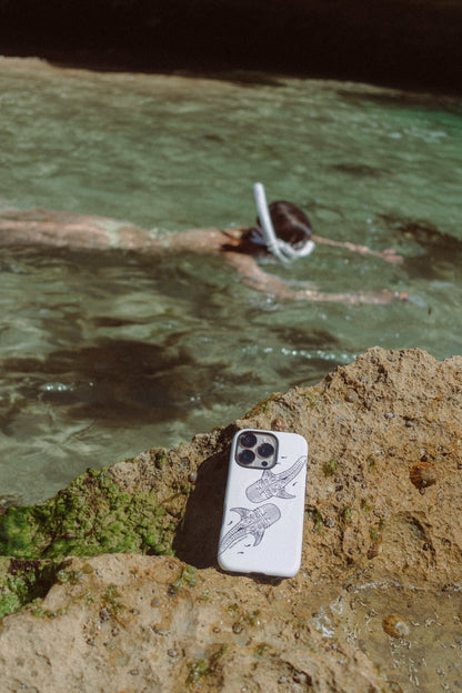 iPhone Phone Case - Whale Sharks Outline
