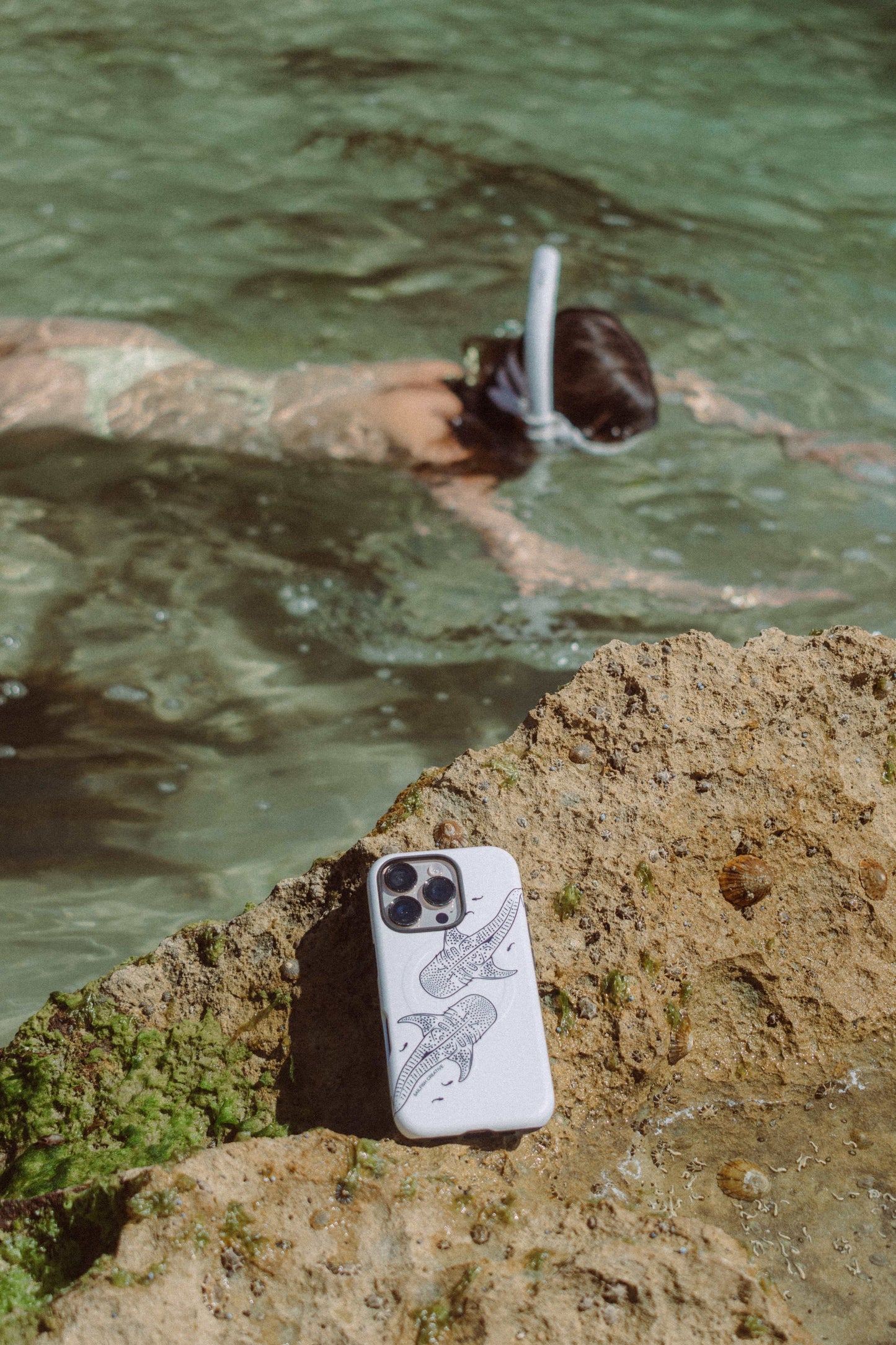 iPhone Phone Case - Whale Sharks Outline