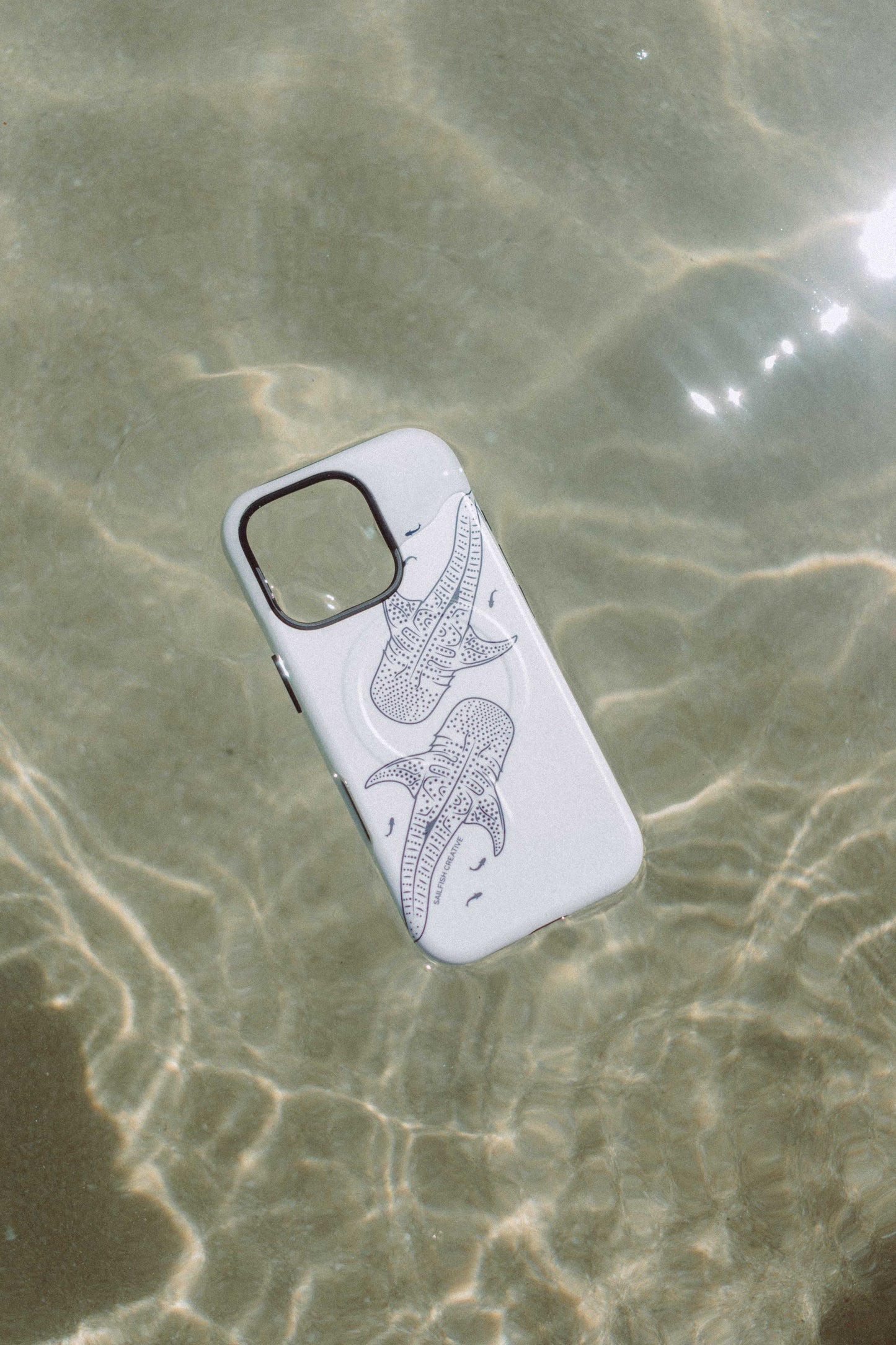 iPhone Phone Case - Whale Sharks Outline