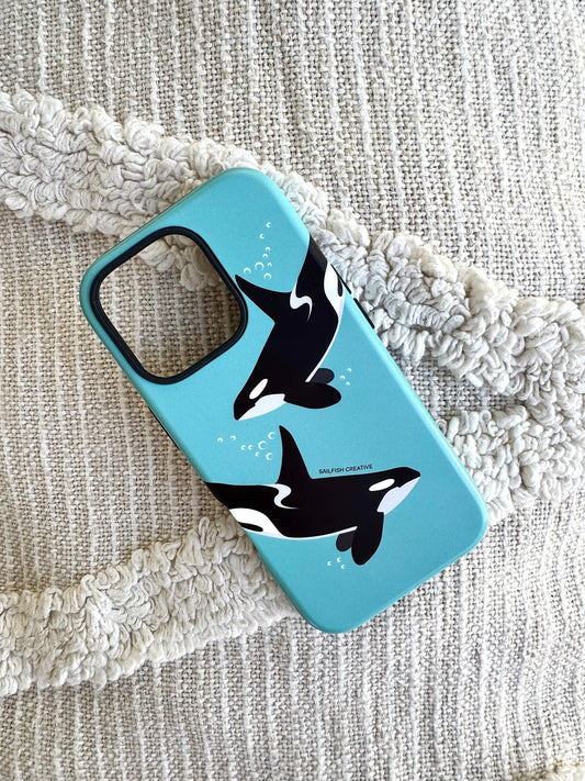 iPhone Tough Phone Case - Orca Killer Whale