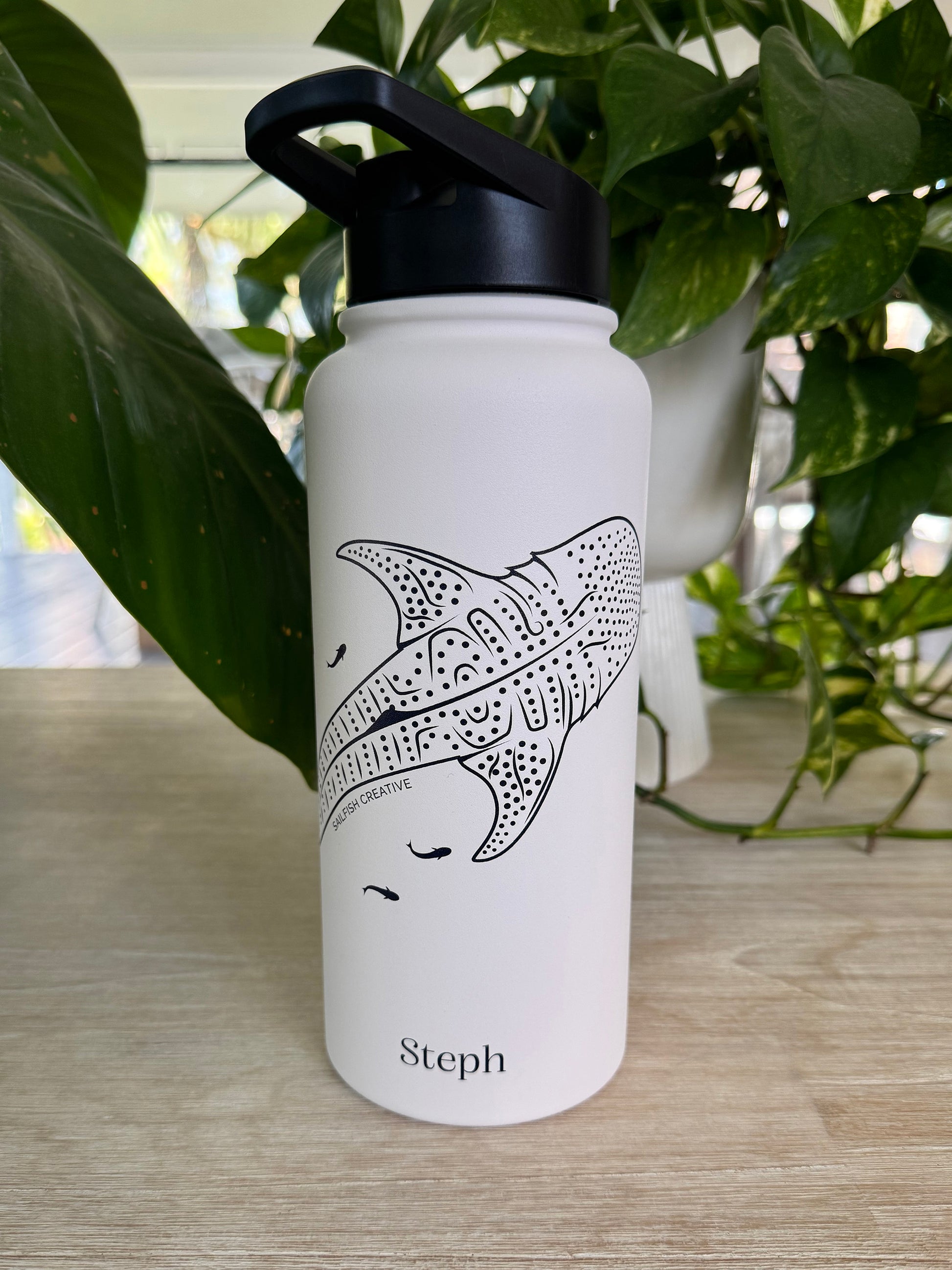 PERSONALISED Stainless Steel Water Bottle - Sailfish Creative