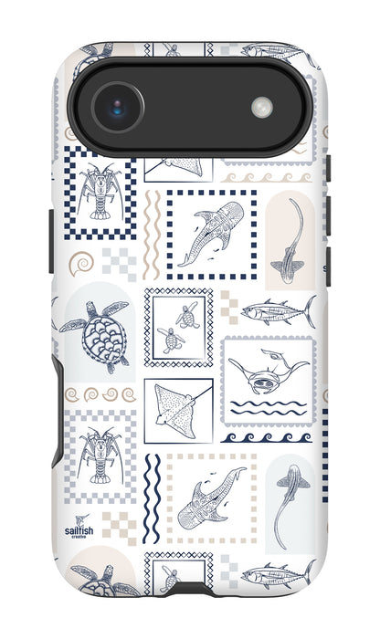 iPhone Tough Phone Case - Arches Print Beige