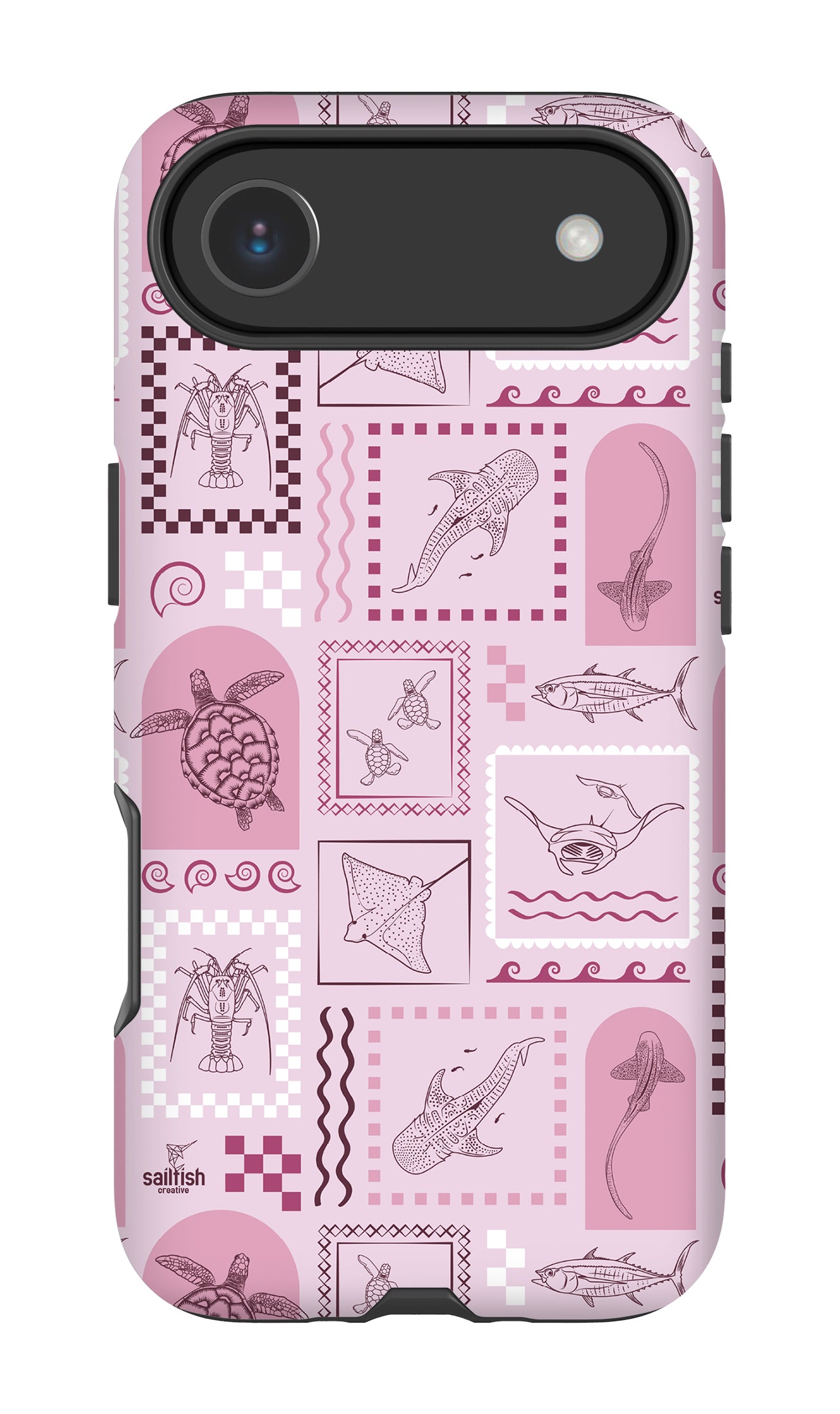 iPhone Tough Phone Case - Arches Print Orchid