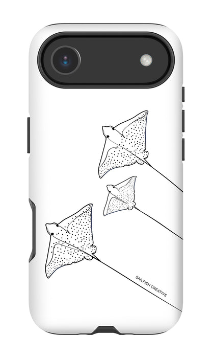 iPhone Tough Phone Case - Eagle Ray Outline