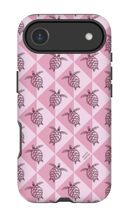 iPhone Tough Phone Case - Turtle Diamonds Orchid