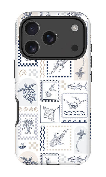 iPhone Tough Phone Case - Arches Print Beige