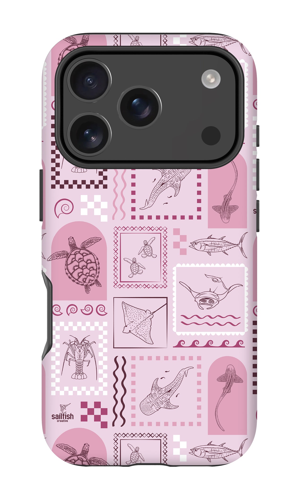 iPhone Tough Phone Case - Arches Print Orchid