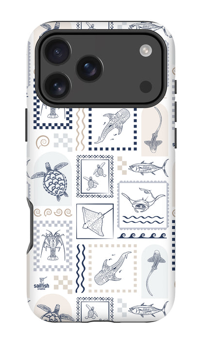 iPhone Tough Phone Case - Arches Print Beige