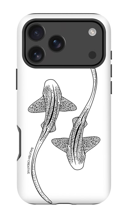 iPhone Phone Case - Leopard Sharks Outline