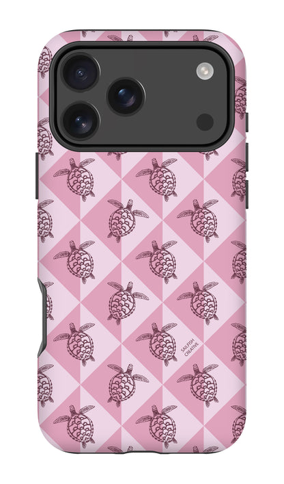 iPhone Tough Phone Case - Turtle Diamonds Orchid