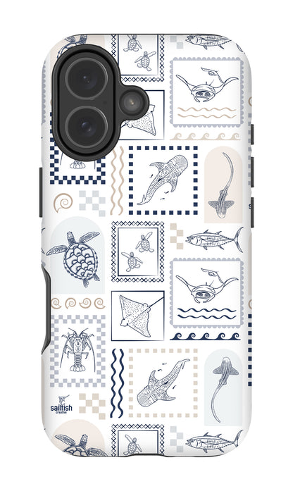iPhone Tough Phone Case - Arches Print Beige