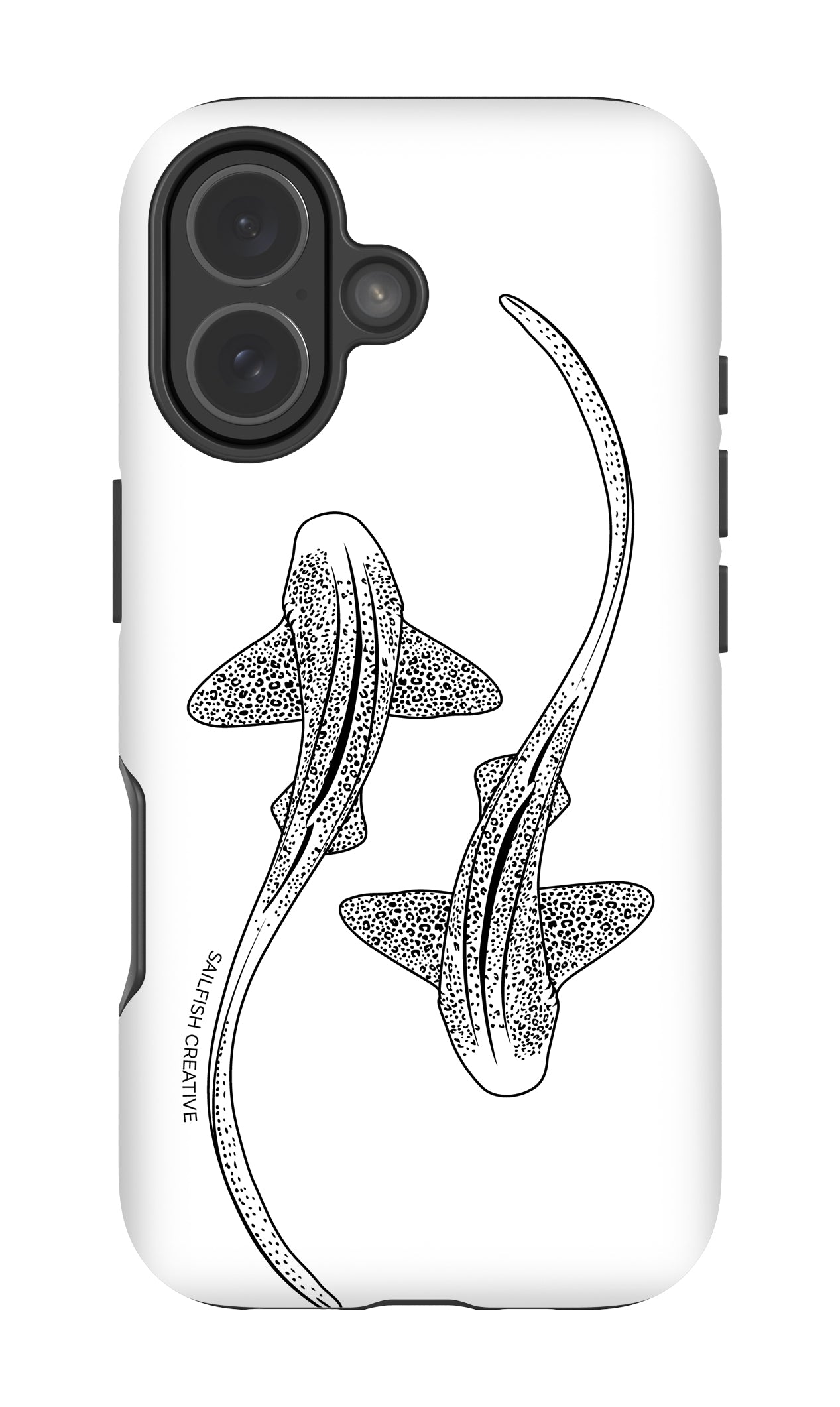 iPhone Phone Case - Leopard Sharks Outline