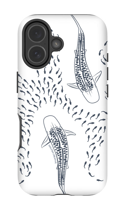 iPhone Phone Case - Tiger Sharks Outline