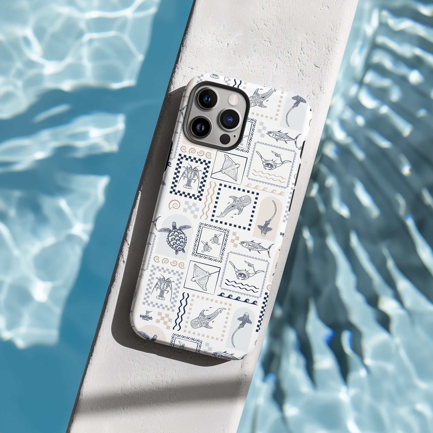 iPhone Tough Phone Case - Arches Print Beige