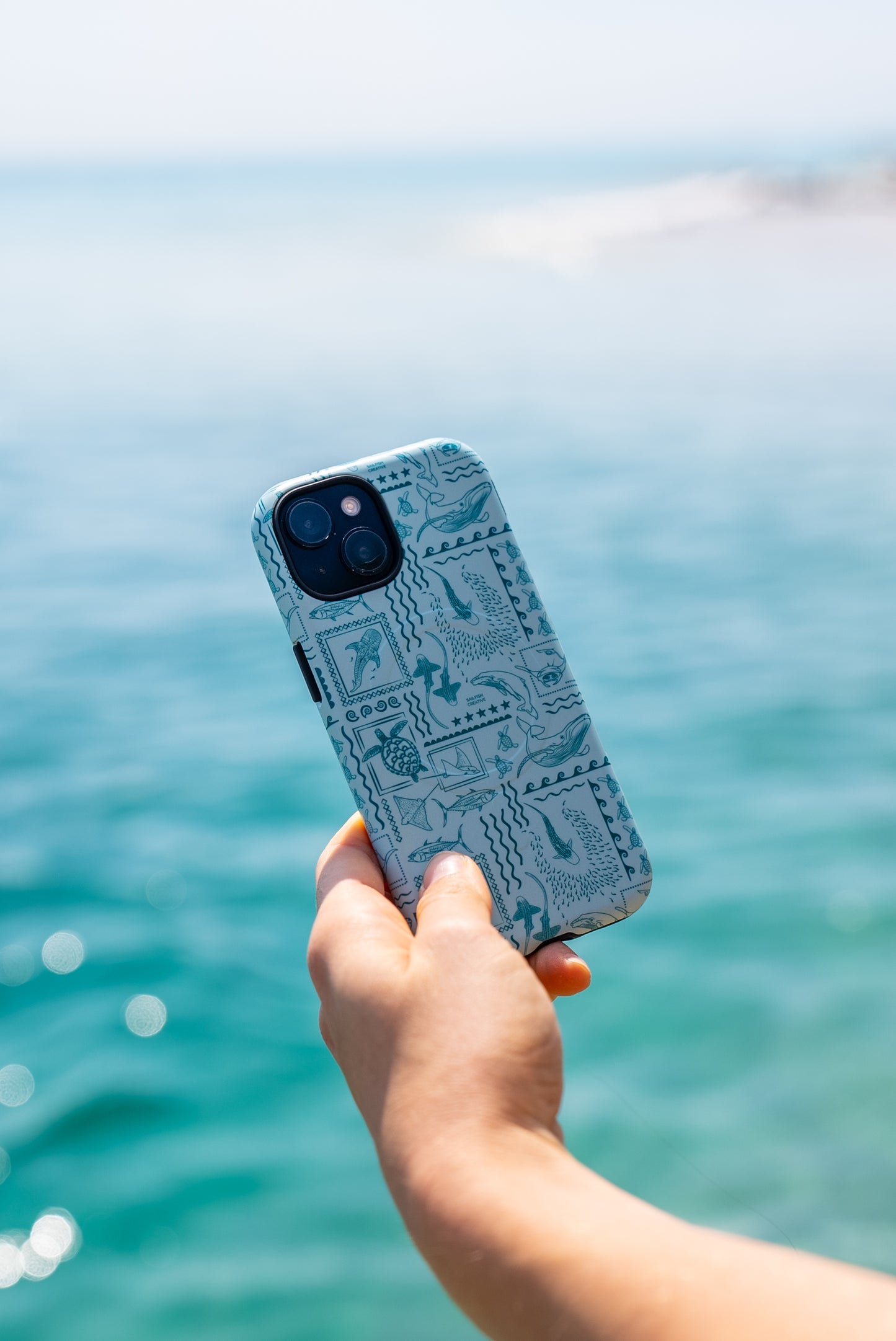iPhone Phone Case - Busy Print Teal