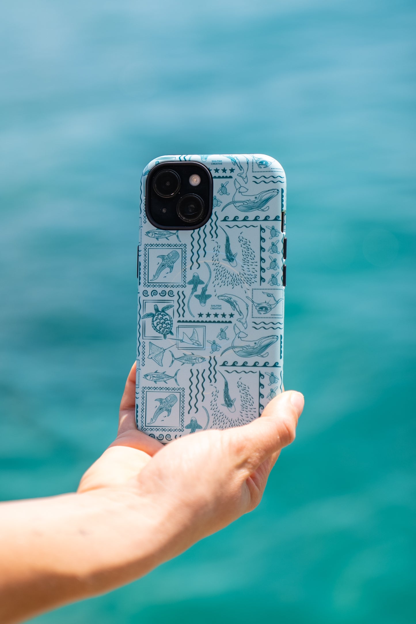 iPhone Phone Case - Busy Print Teal