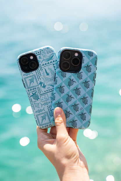 iPhone Phone Case - Busy Print Teal