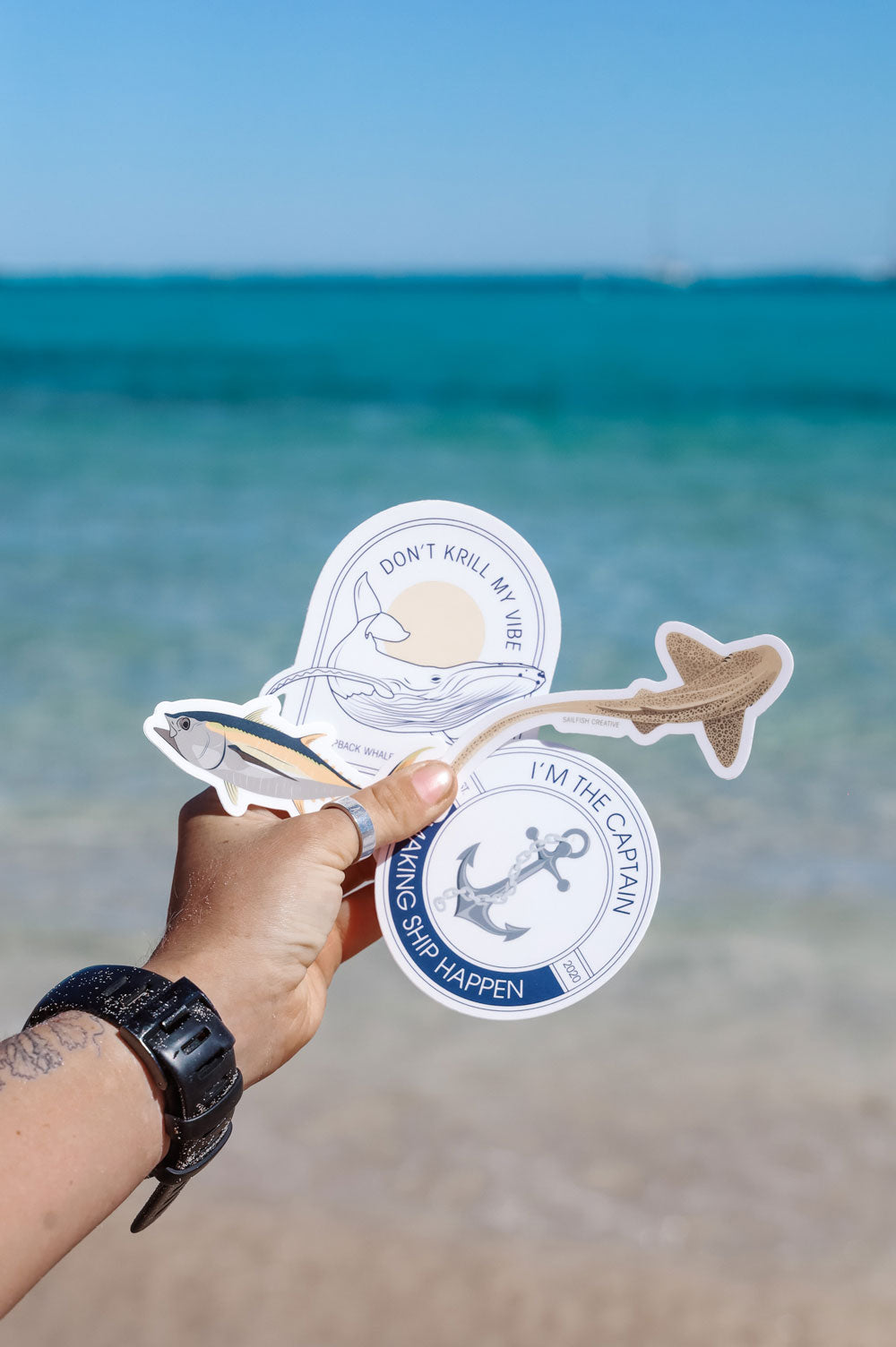 Sticker - Anchor and Chain Pun - Sailfish Creative