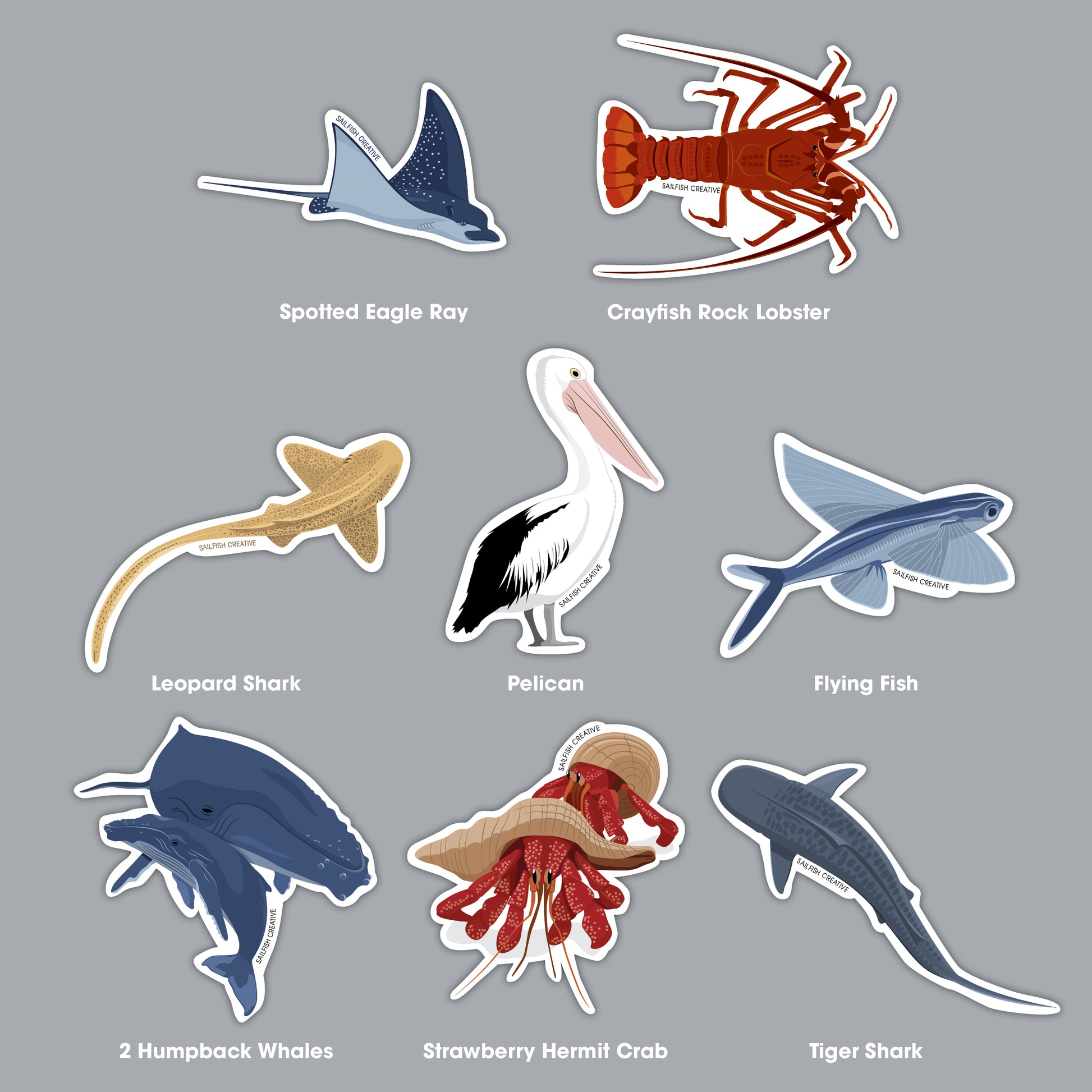 Sticker - Crayfish Rock Lobster - Sailfish Creative
