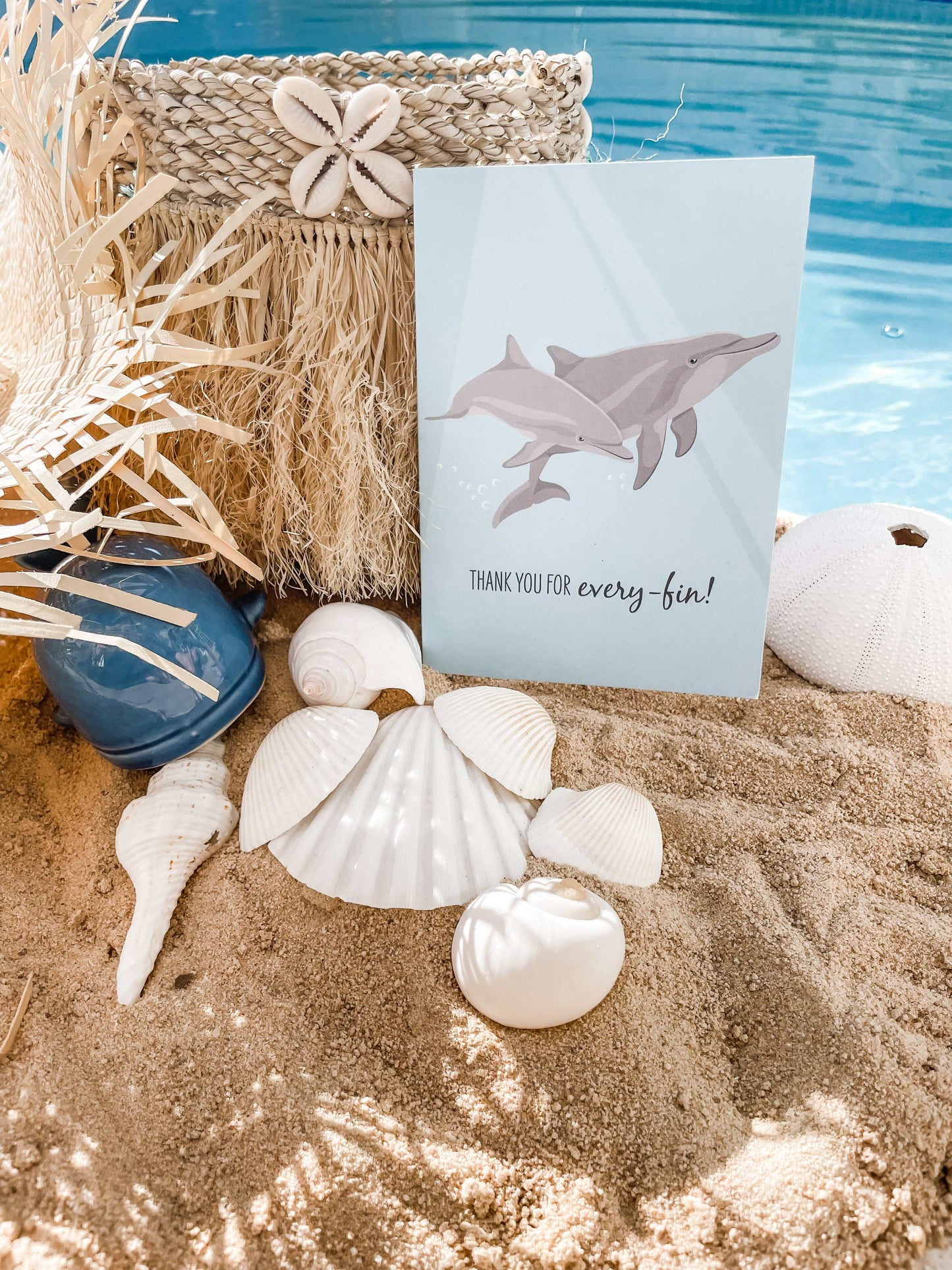 Greeting Card - Dolphins