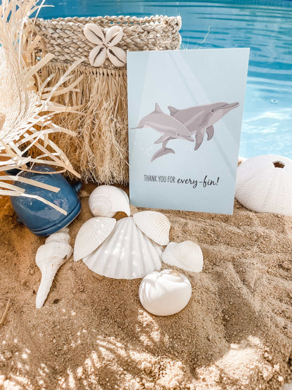 Greeting Card - Dolphins
