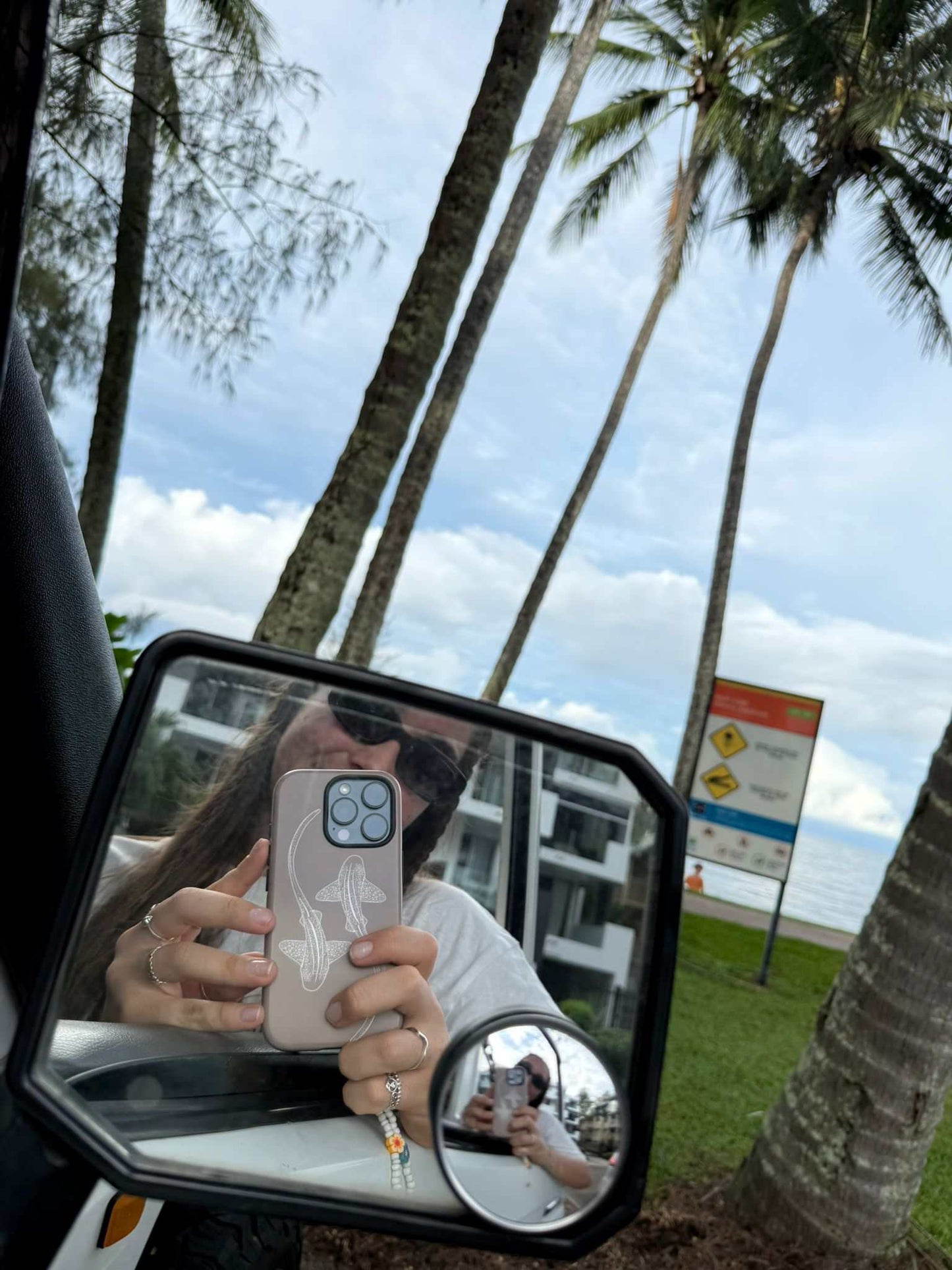 iPhone Phone Case - Leopard Sharks Outline Natural