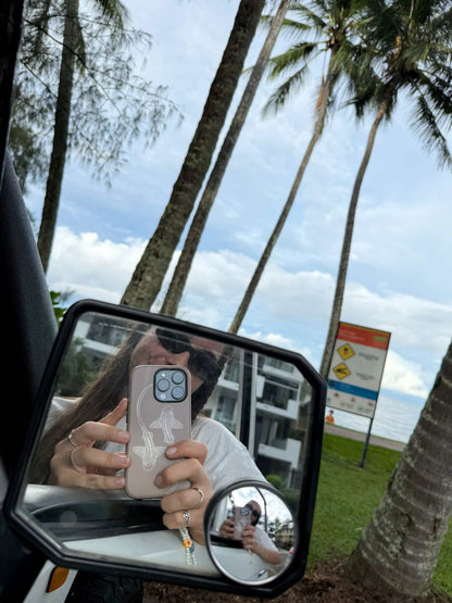 iPhone Phone Case - Leopard Sharks Outline Natural