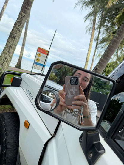 iPhone Phone Case - Leopard Sharks Outline Natural