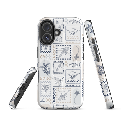 iPhone MagSafe Tough Phone Case - Arches Print Beige
